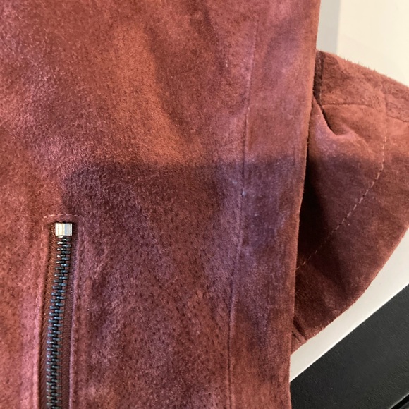 Express Genuine leather moto suede jacket M - Picture 5 of 15